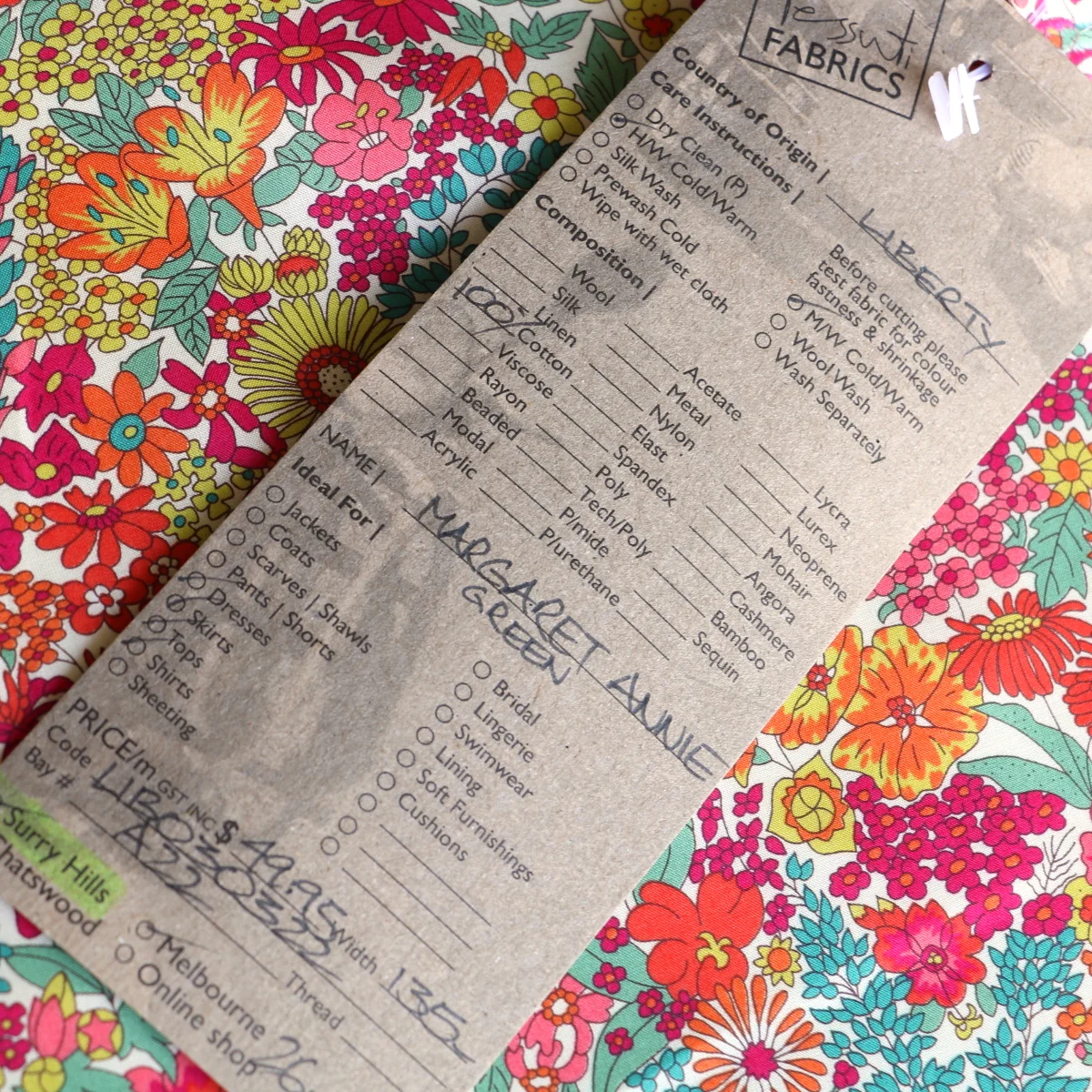 Margaret Annie Green Liberty Tana Lawn™ - Image 4