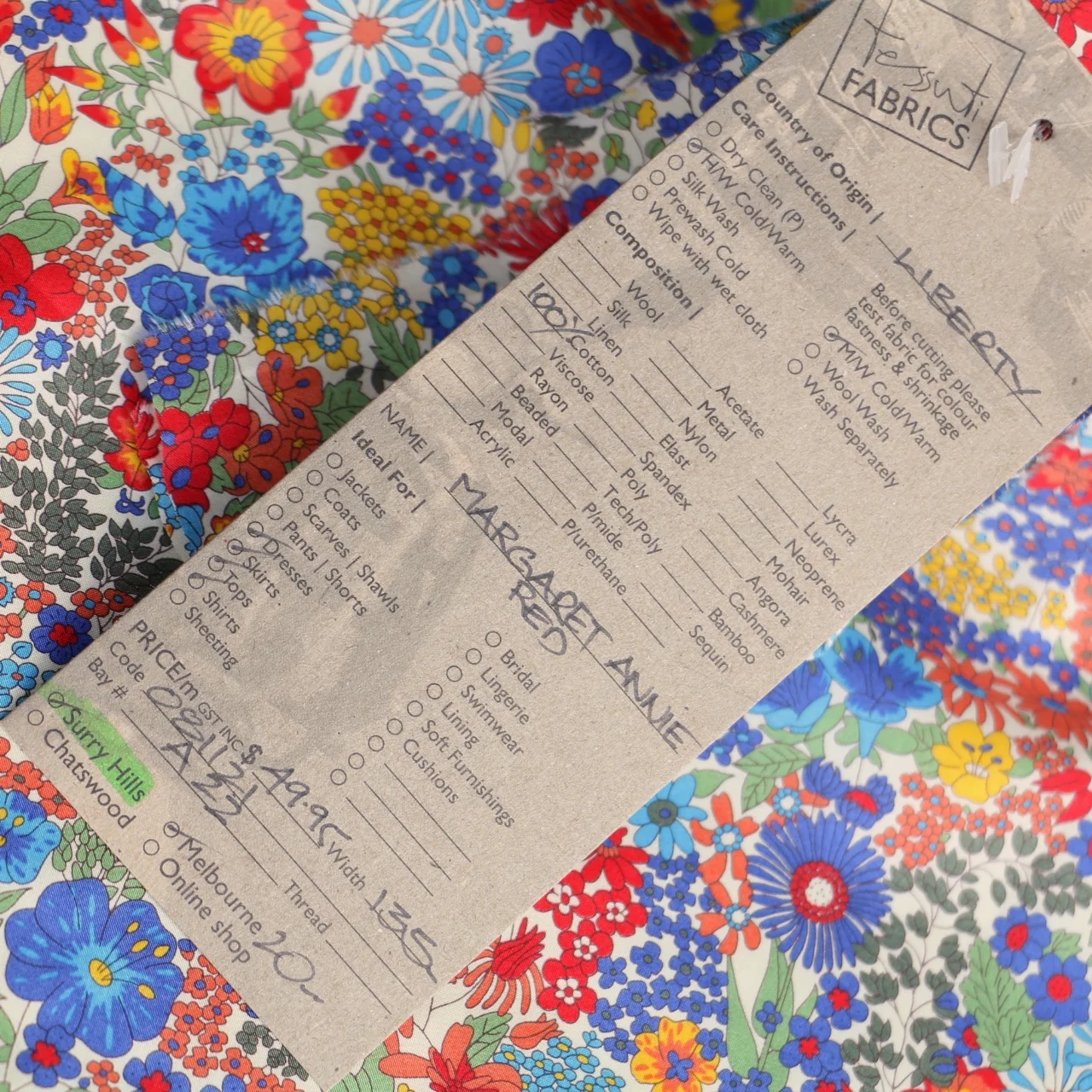 Margaret Annie Red - Liberty Tana Lawn™ - Image 5