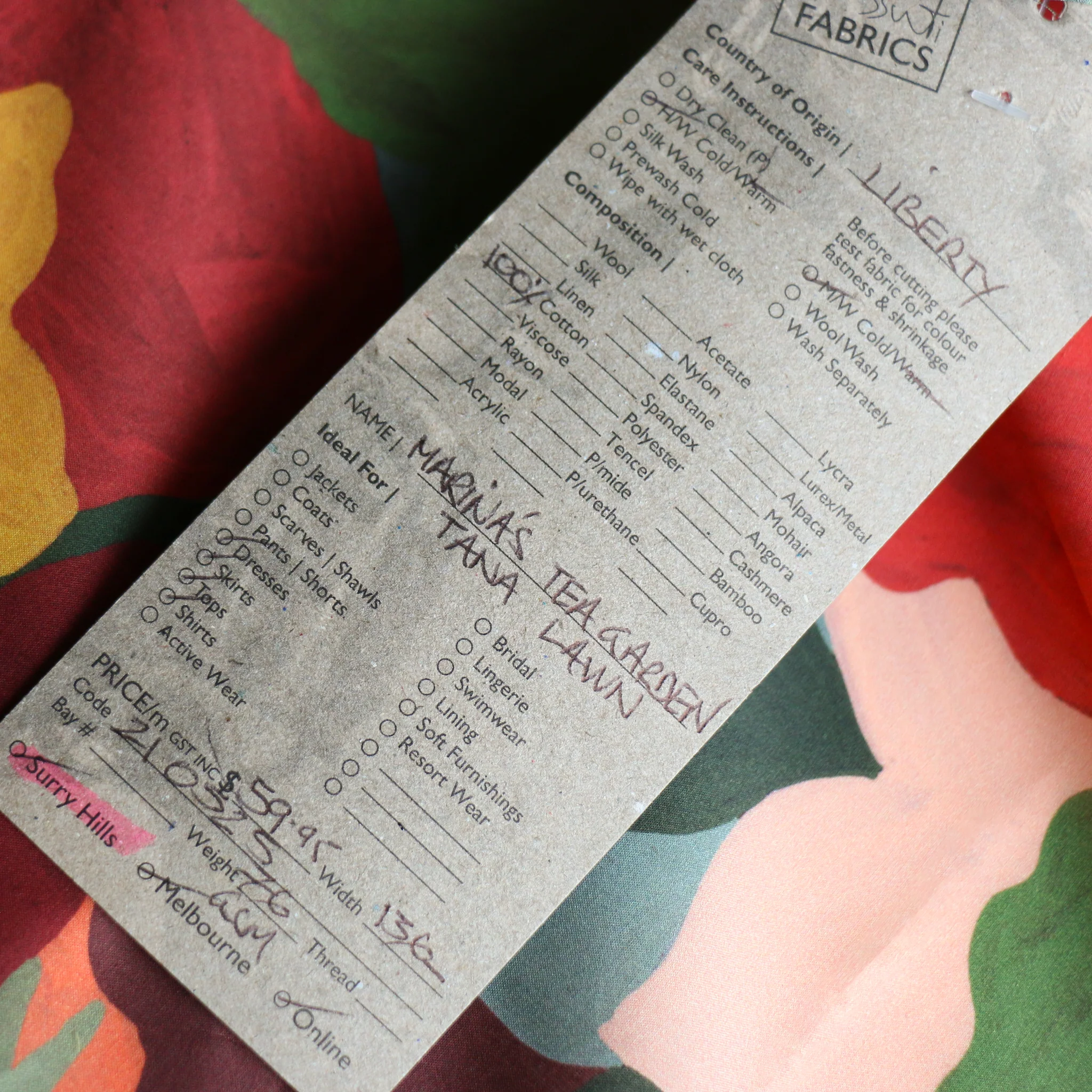Marina's Tea Garden - Liberty Tana Lawn™ - Image 4