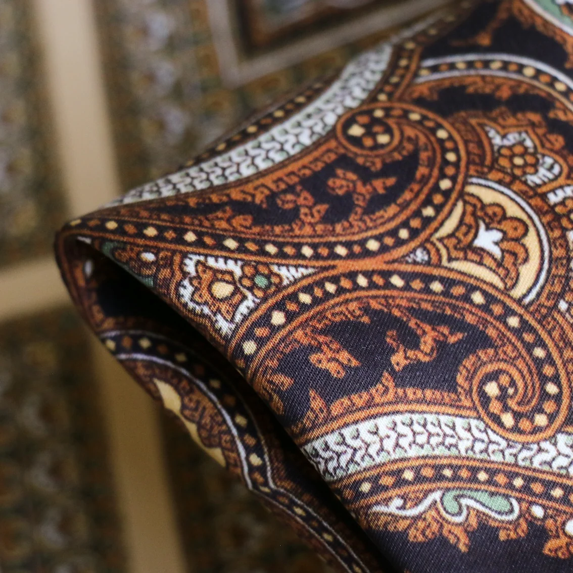 Marisa Paisley Panel Satin