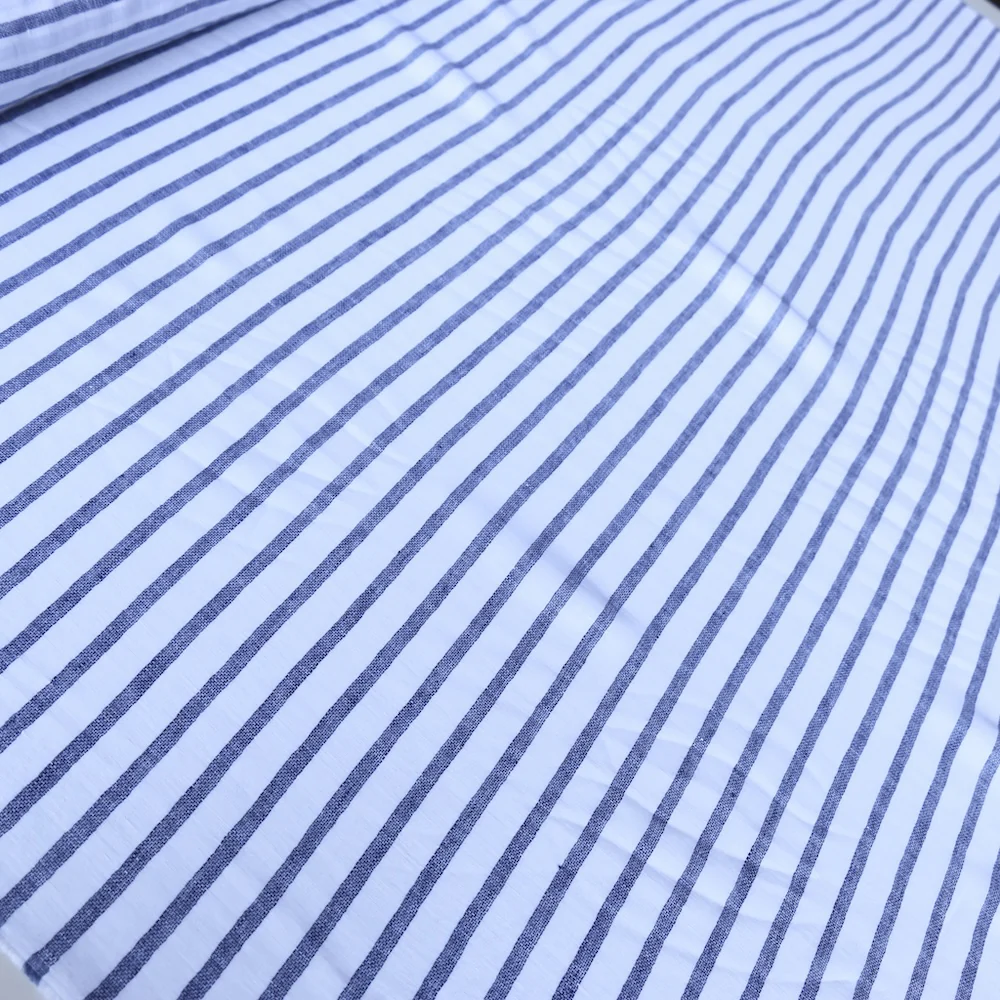 Marzia Navy Stripe Linen - Image 4