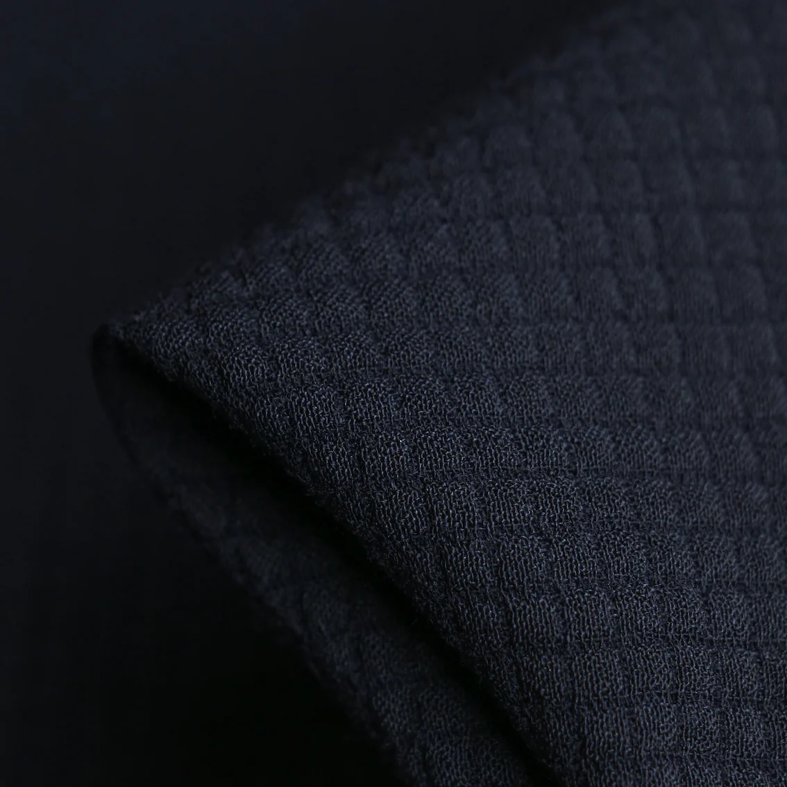 Marzotto Navy Textured Wool