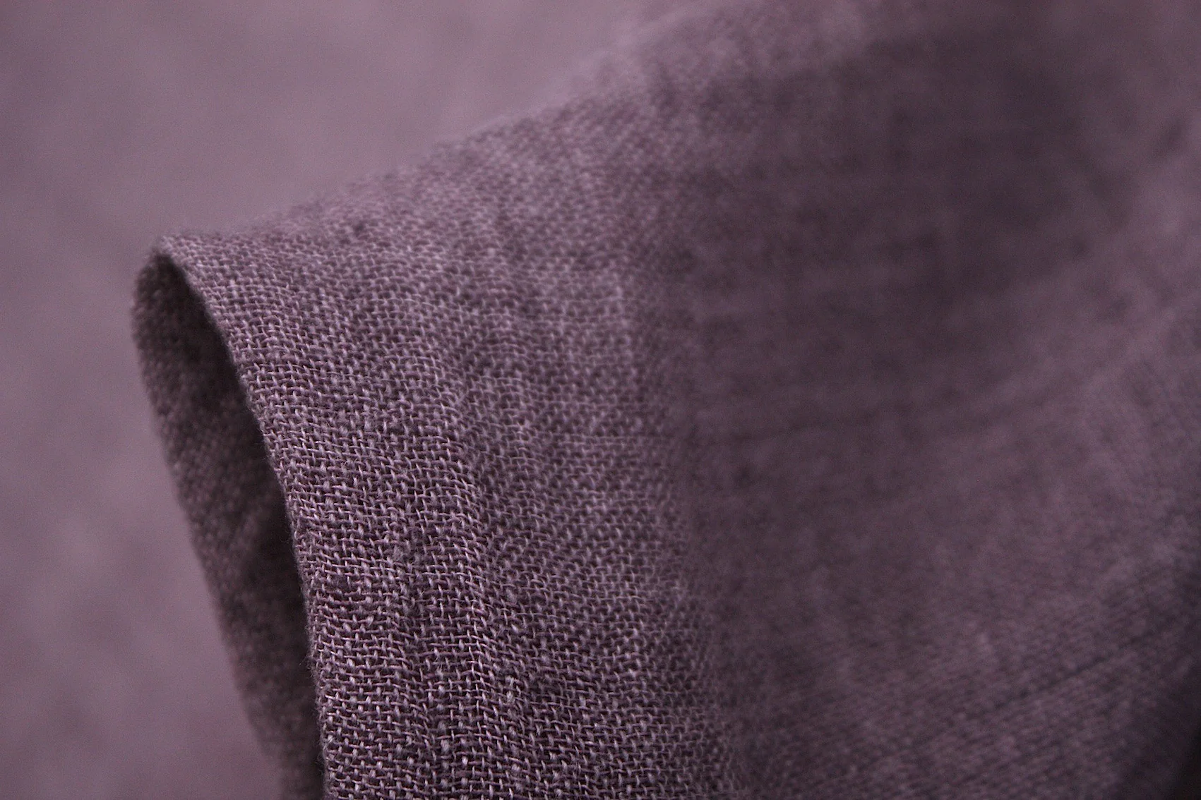 Mauve Crinkled Washed Linen