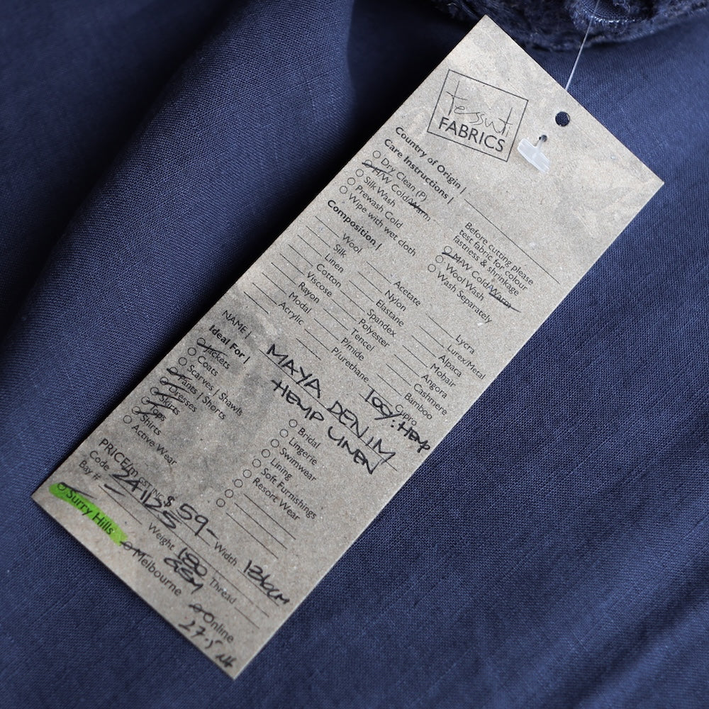 Maya Denim Hemp - Sandwashed Finish - Image 4
