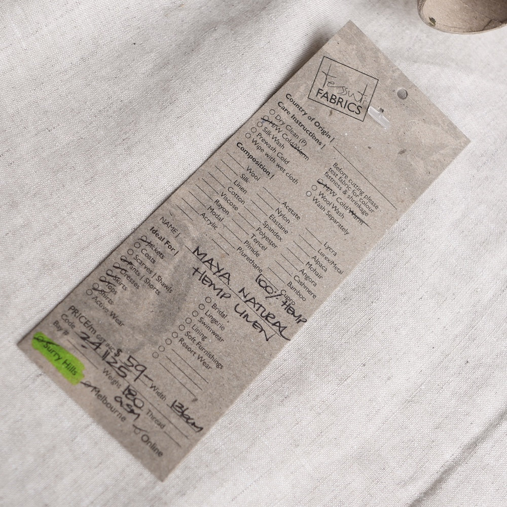 Maya Natural Hemp - Sandwashed Finish - Image 3