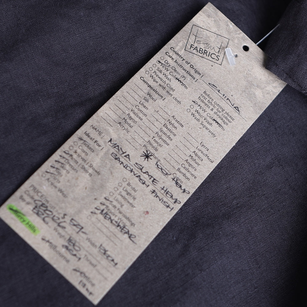 Maya Slate Hemp - Sandwashed Finish - Image 3