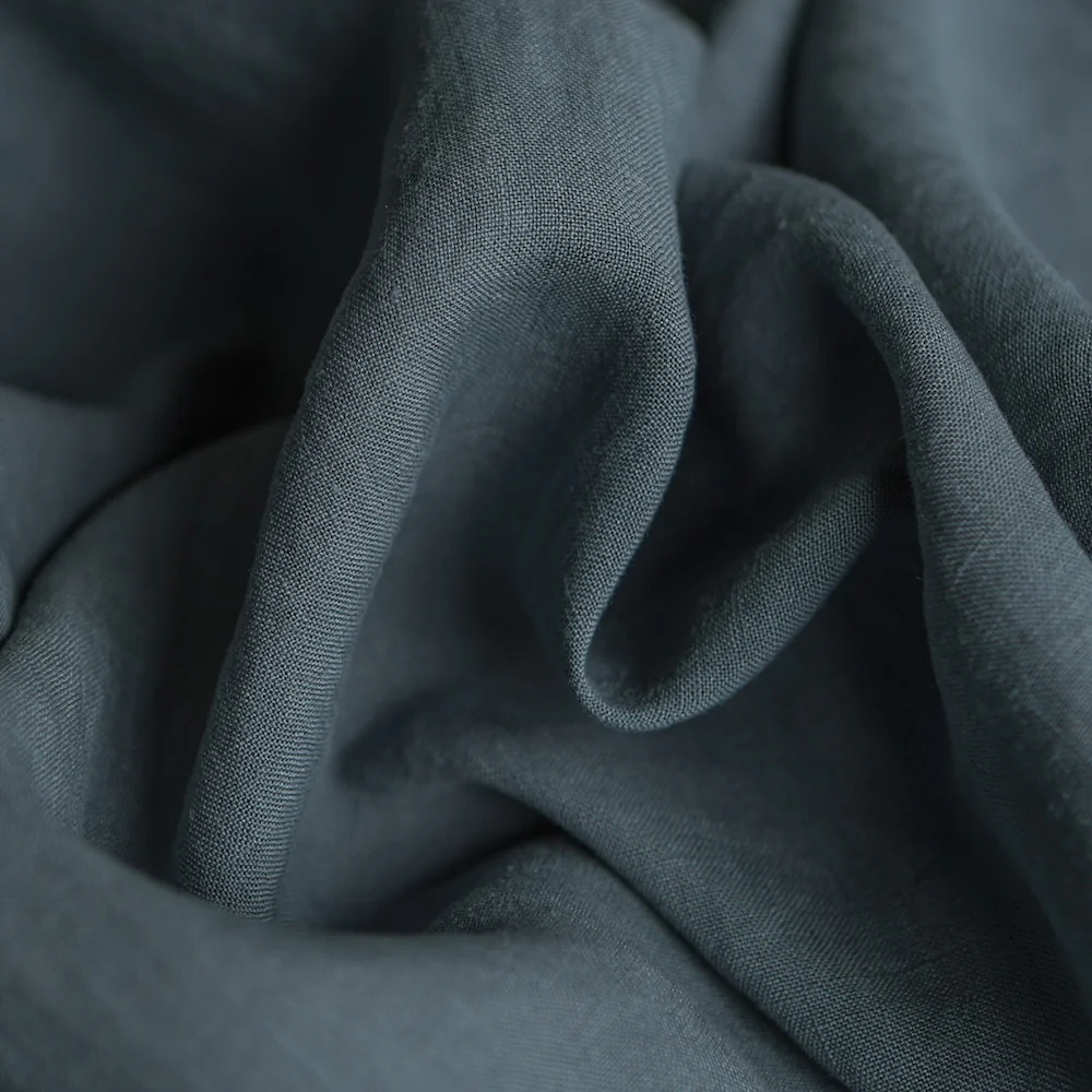 Maya Steel Teal Hemp - Sandwashed Finish - Image 2