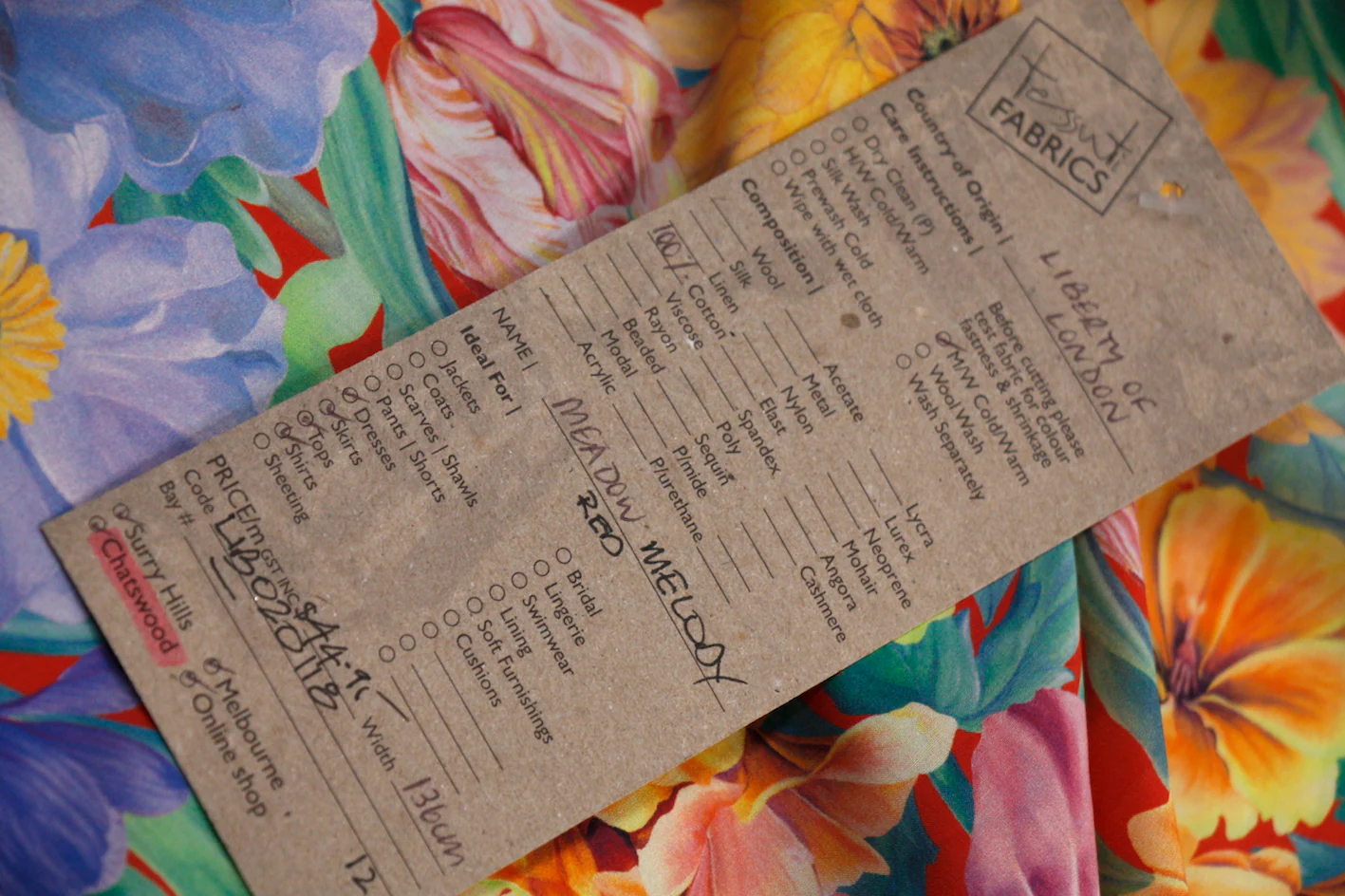 Meadow Melody Red - Liberty Of London - Image 3