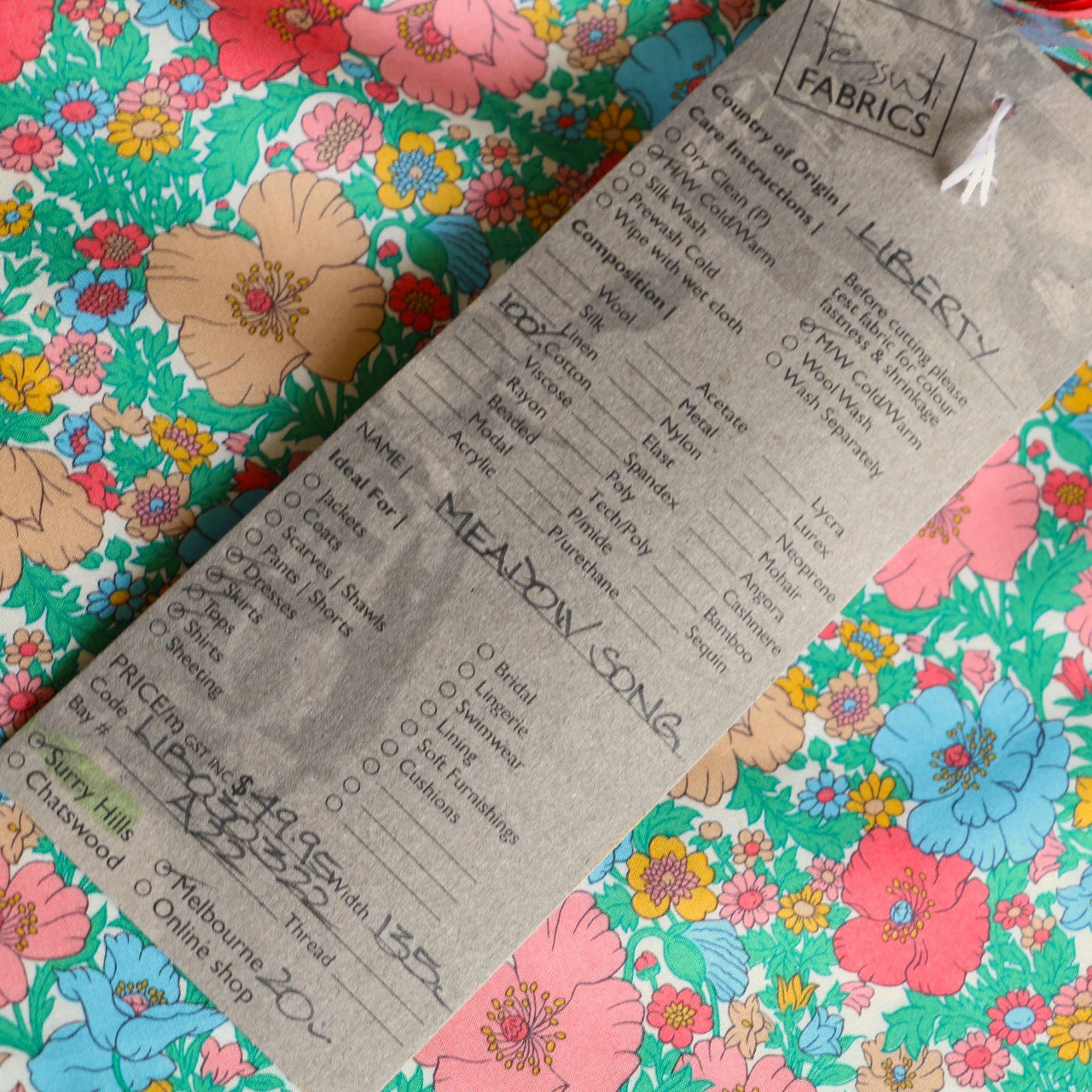 Meadow Song Aqua Liberty Tana Lawn™ - Image 4