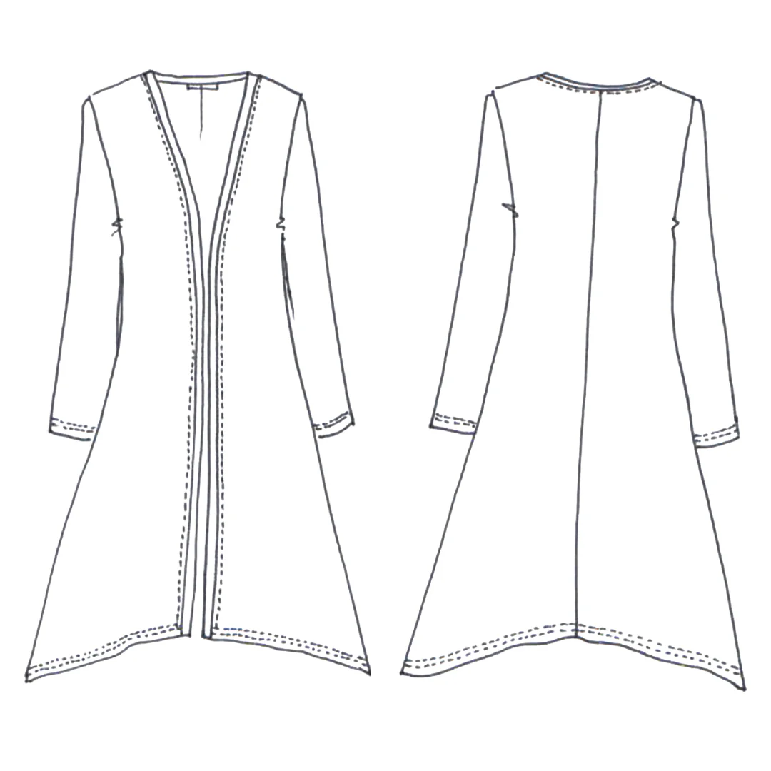 Megan Longline Cardigan Pattern - Image 5