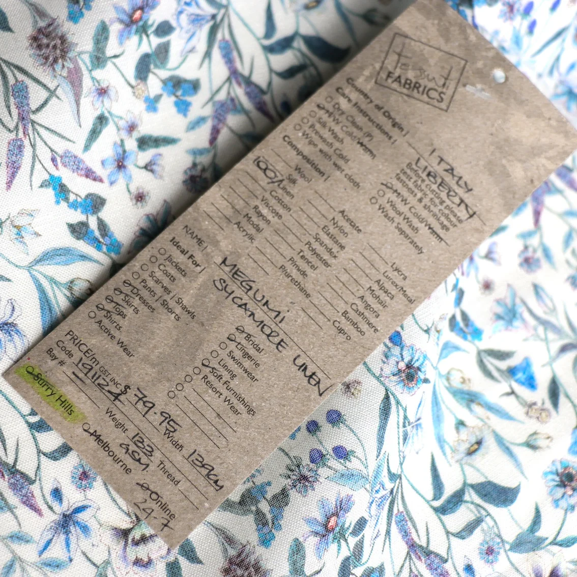 Megumi White - Liberty Sycamore Linen - Image 4