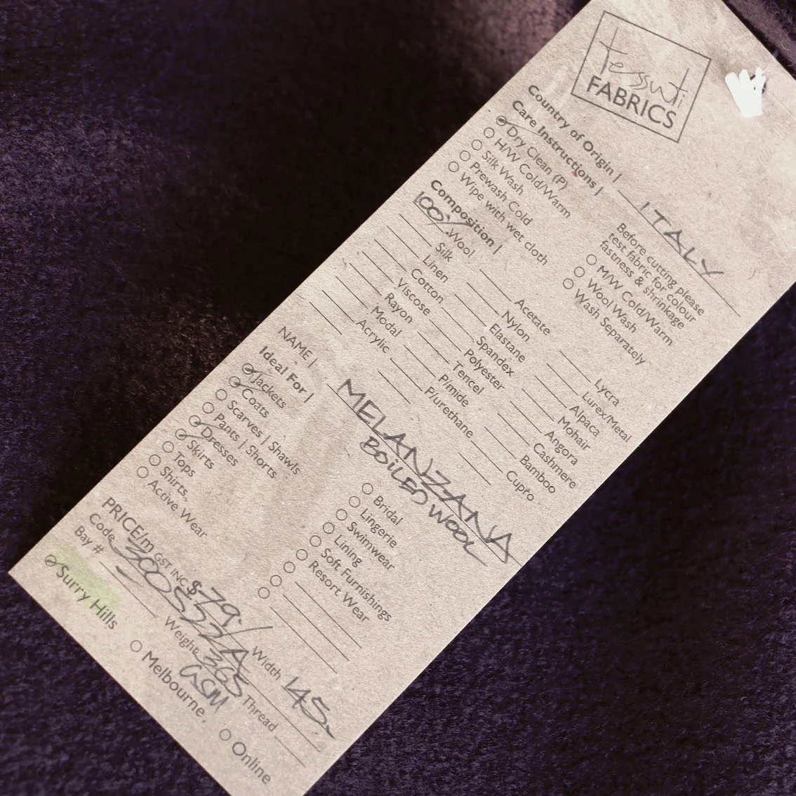 Melanzana Boiled Wool - Image 3