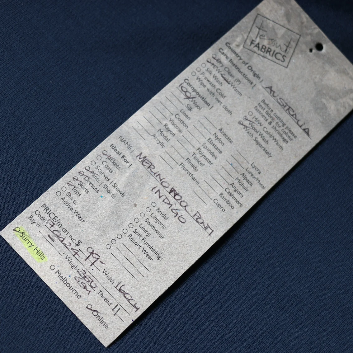 Merino Wool Ponti - Indigo - Image 4