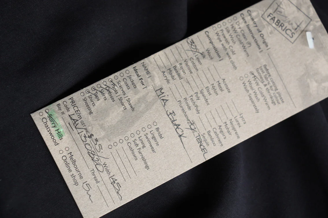 Mia Black Tencel/Linen - Image 2