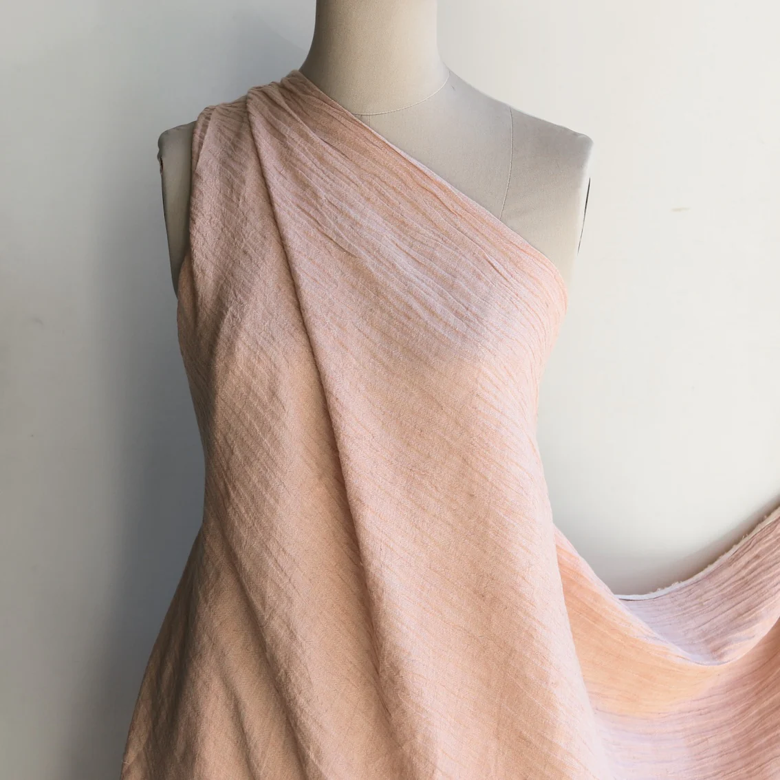 Mia Blush Crinkle Linen - Image 4