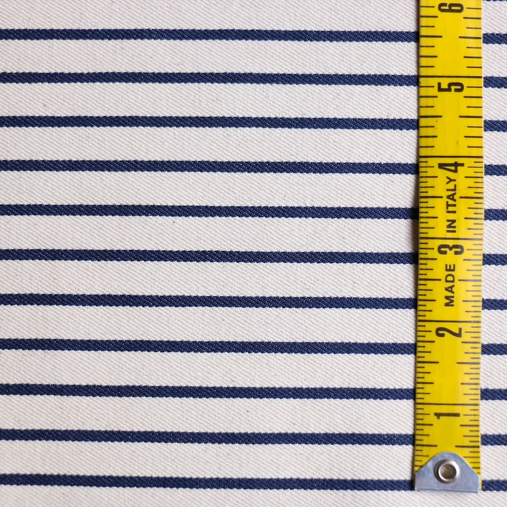 Mia Denim - Natural/Navy Stripe - Image 3