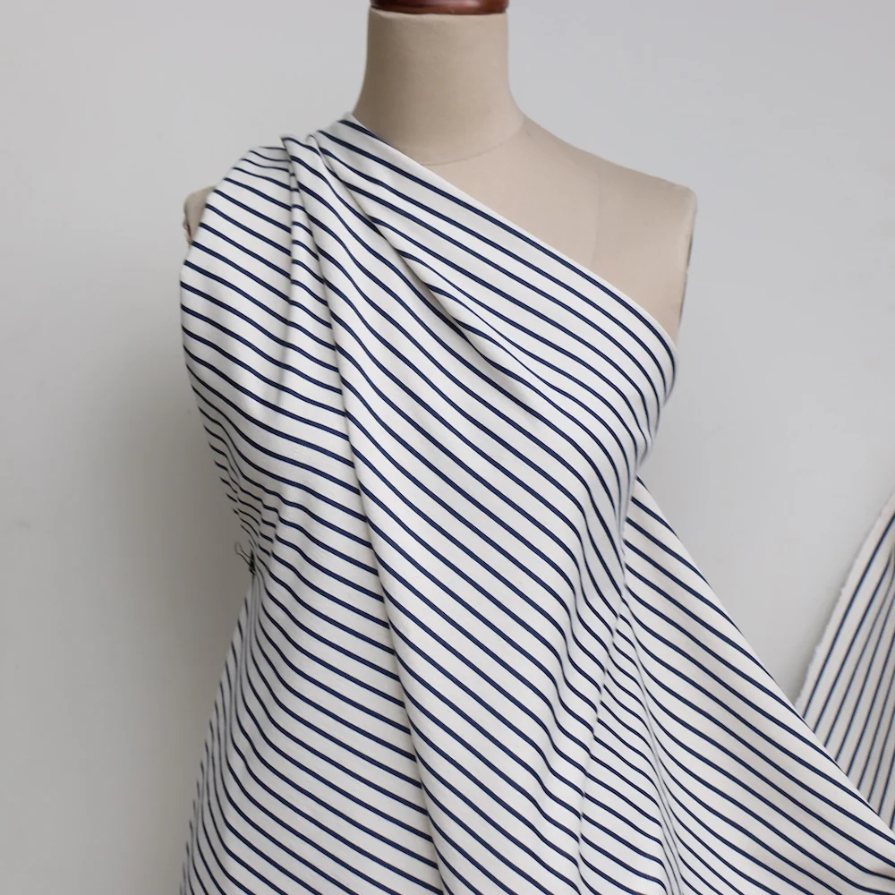 Mia Denim - Natural/Navy Stripe - Image 4
