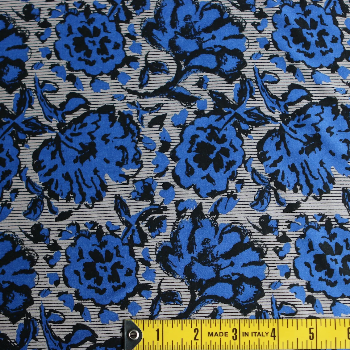 Mia Floral/Stripe Bluette - Cotton/Rexcell - Image 3