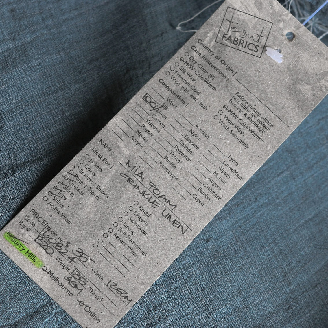 Mia Foam Crinkle Linen - Image 3