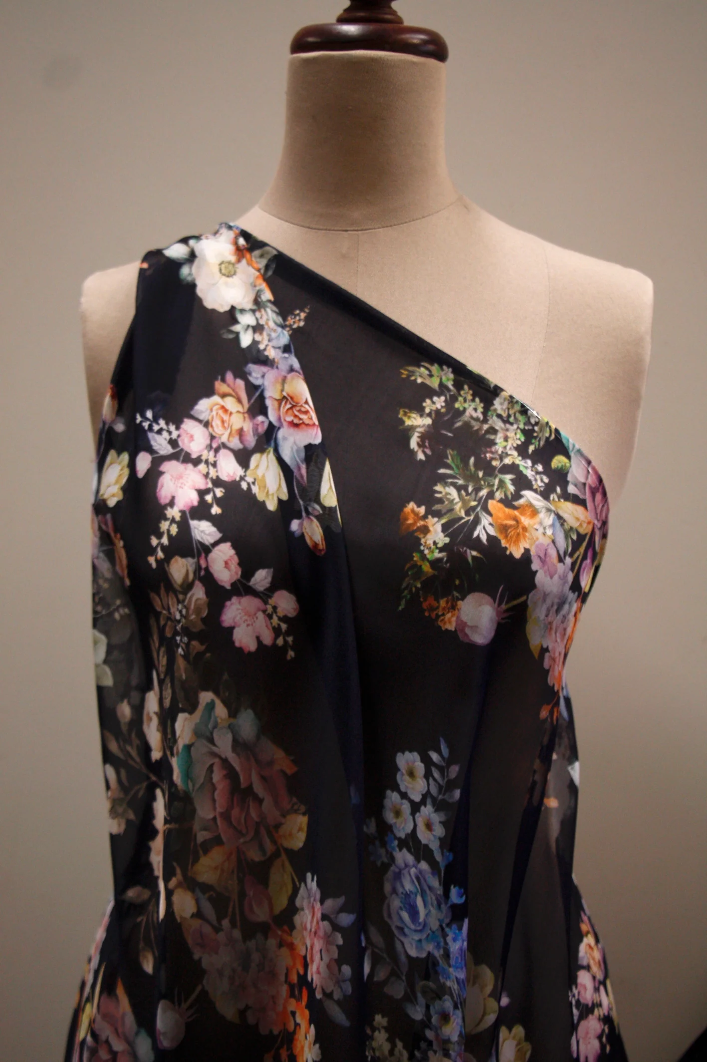Midnight Blooms - Silk Chiffon - Image 5