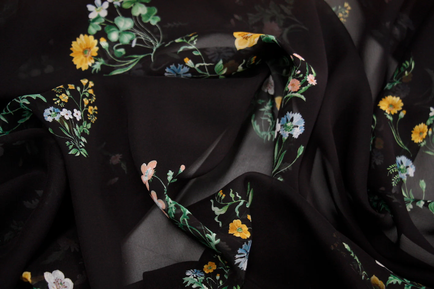 Midnight Delivery Silk Georgette - Image 2