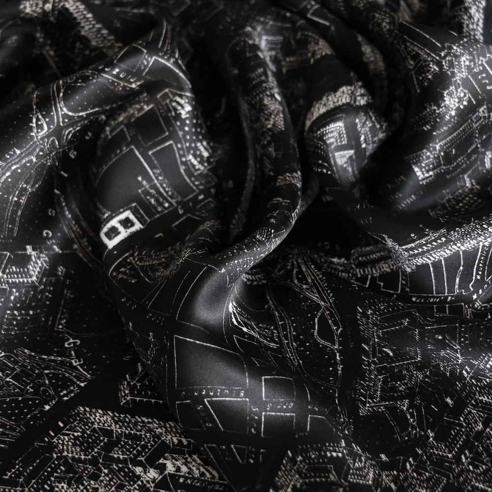 Midnight In Paris Silk Satin - Image 2