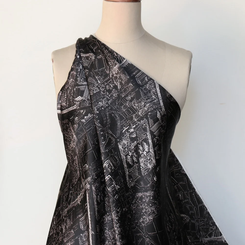 Midnight In Paris Silk Satin - Image 5