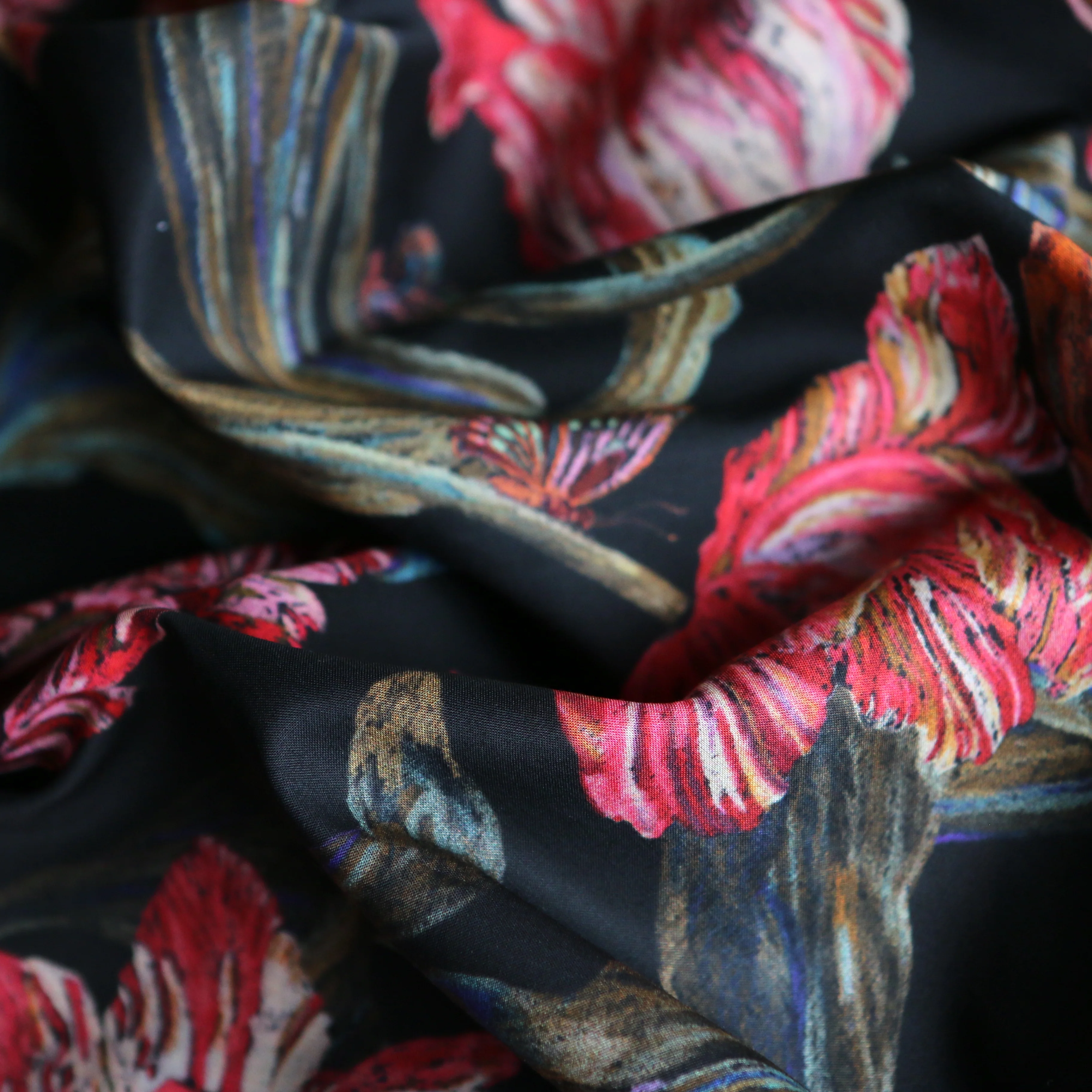 Midnight Sketch Black - Liberty Tana Lawn™ - Image 2