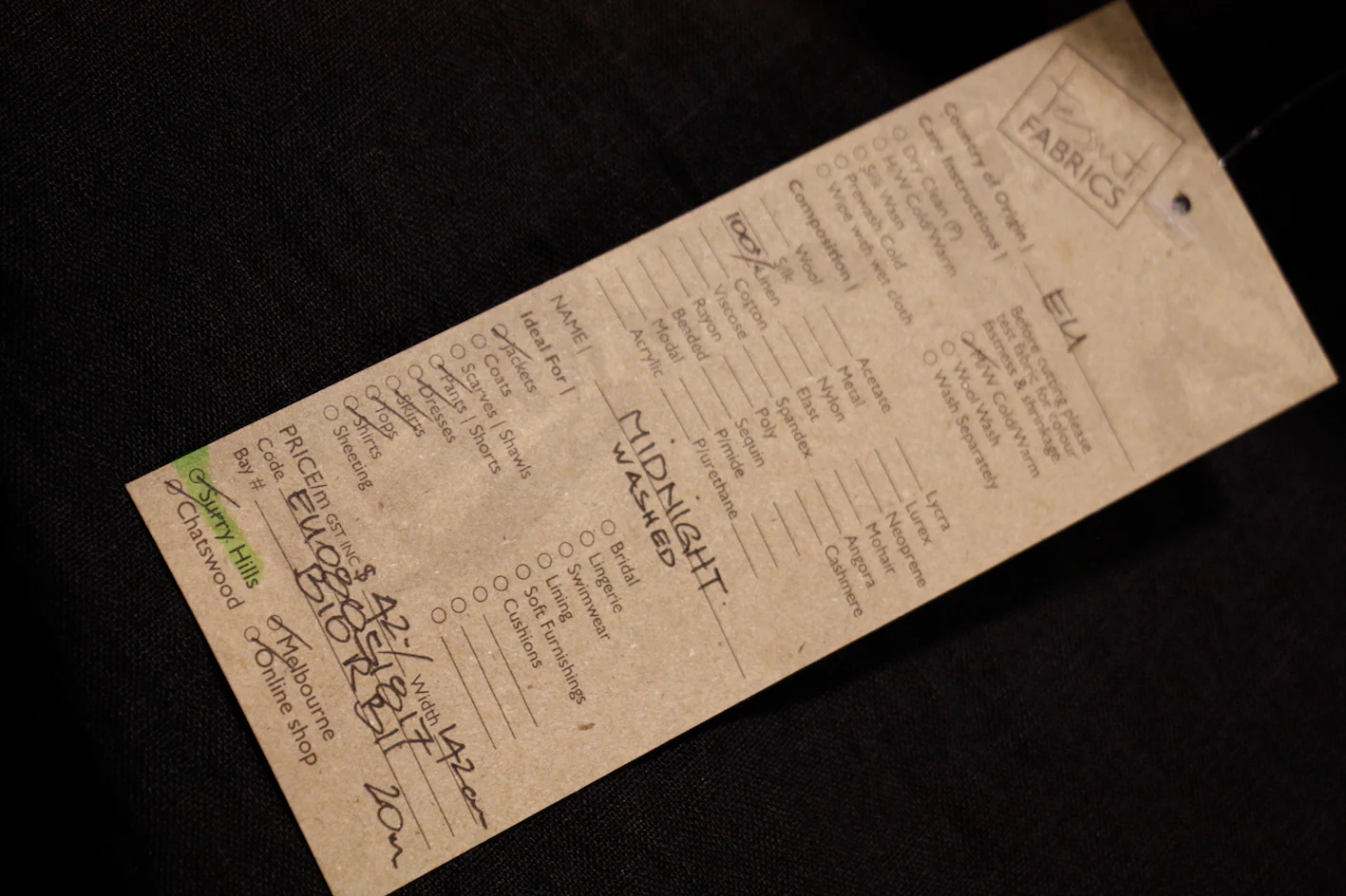 EU Midnight Washed Linen - Image 2