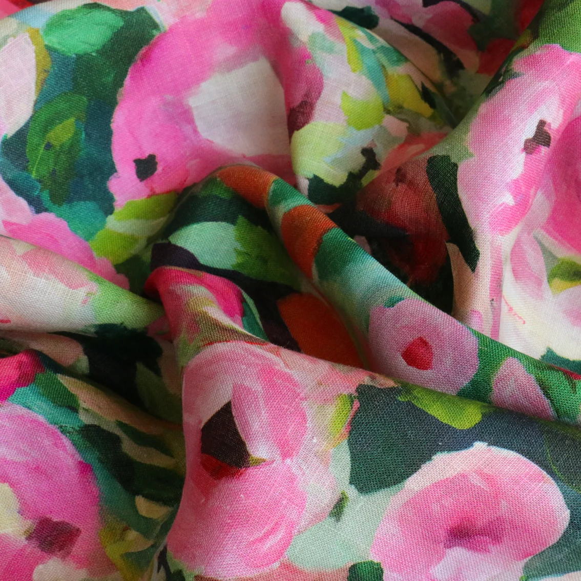 Midsummer Bloom Printed Linen - Image 2