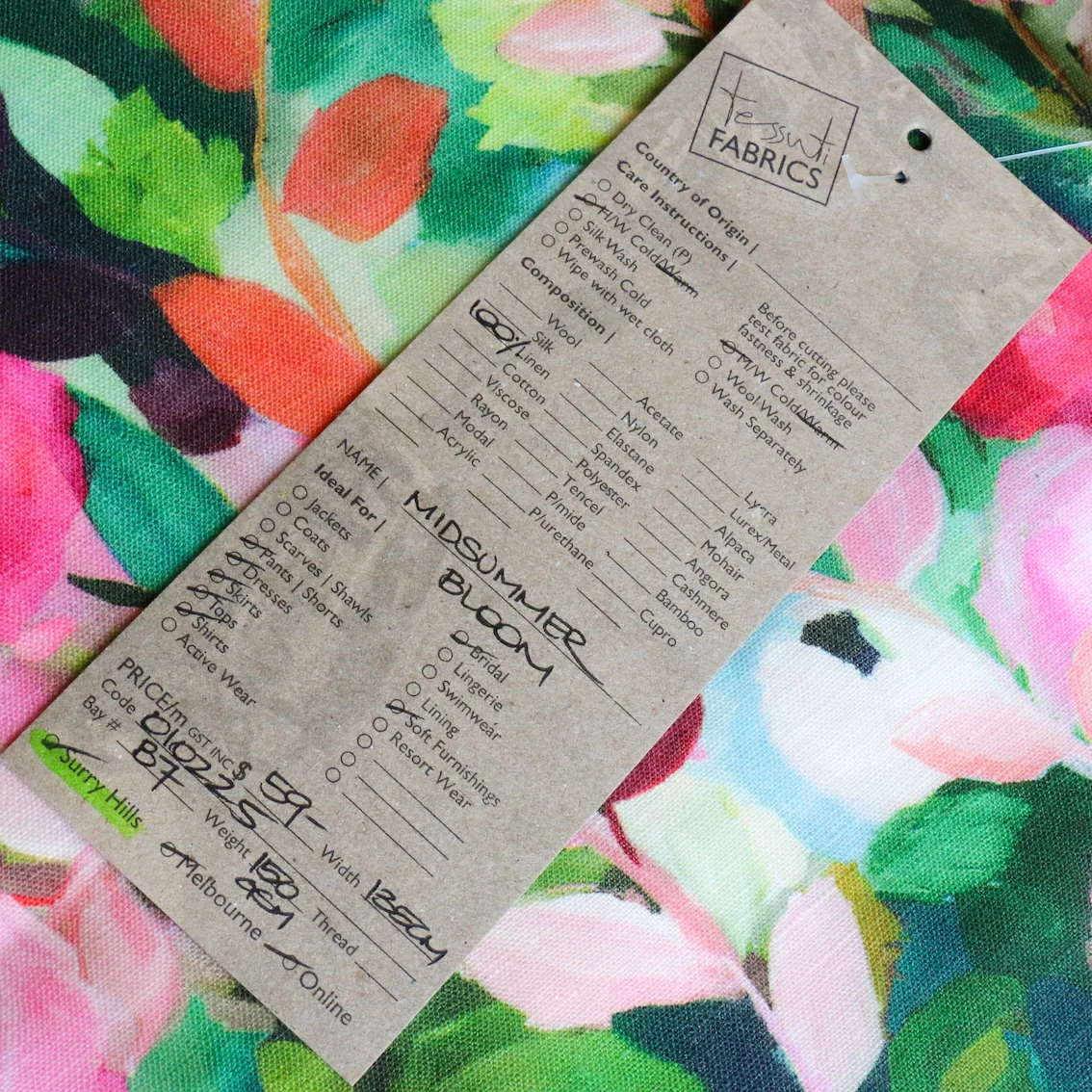 Midsummer Bloom Printed Linen - Image 4