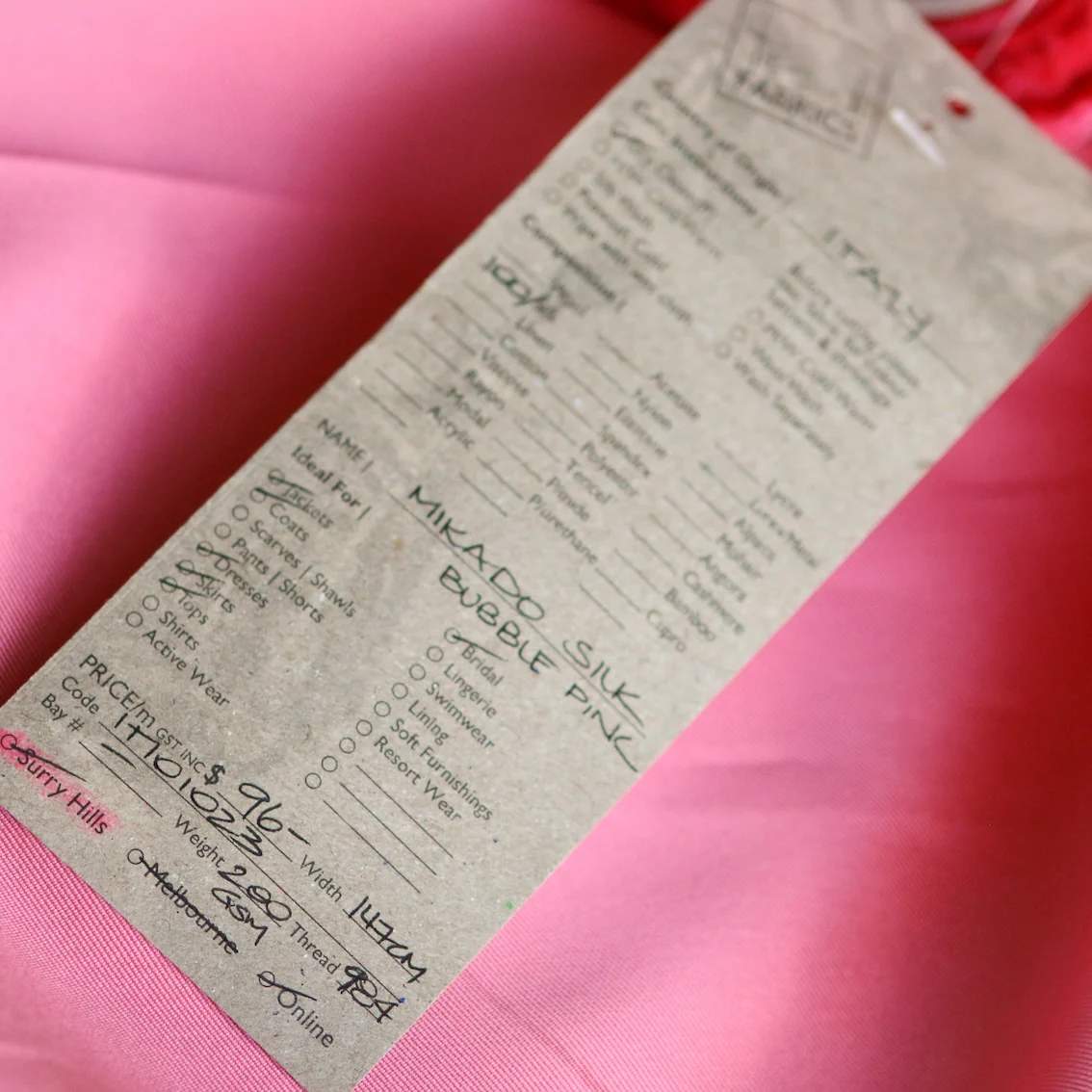 Mikado Silk Bubble Pink - Image 3