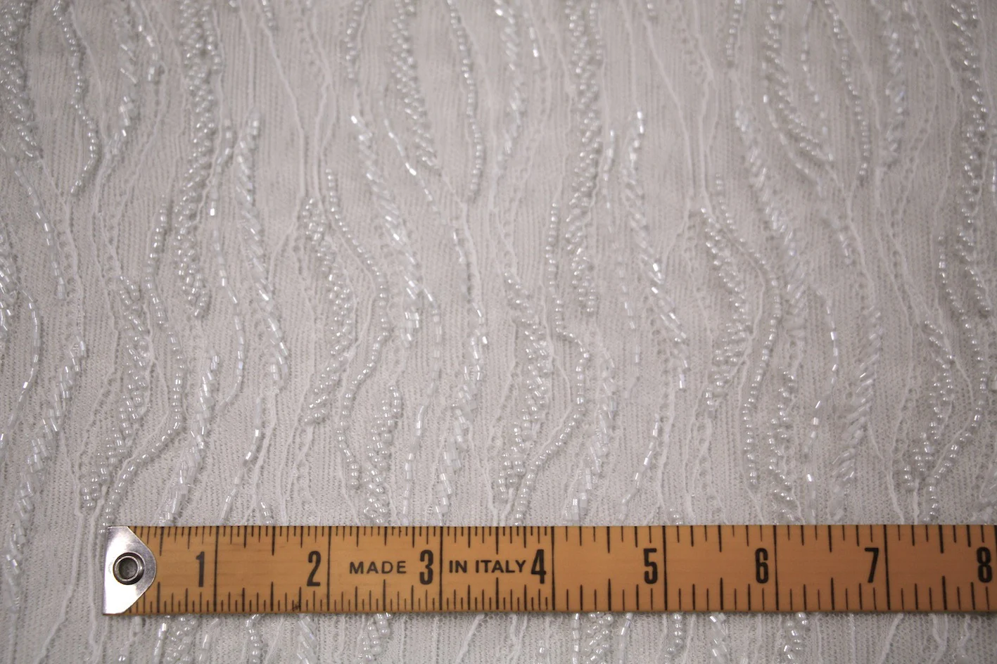 Mila Beaded Tulle - Natural (Ivory) - Image 4