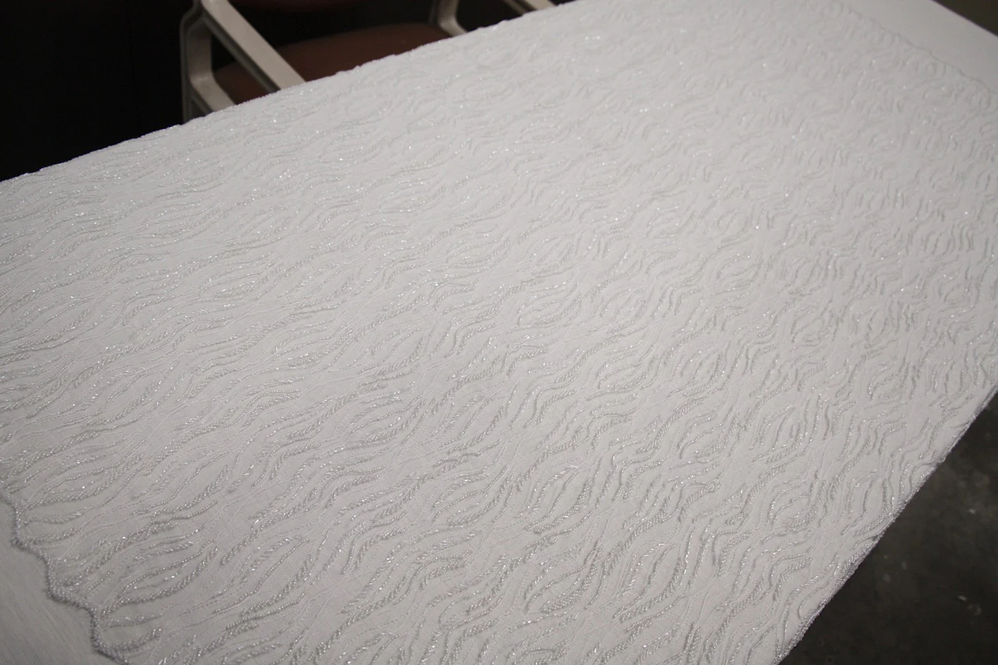 Mila Beaded Tulle - Natural (Ivory) - Image 5