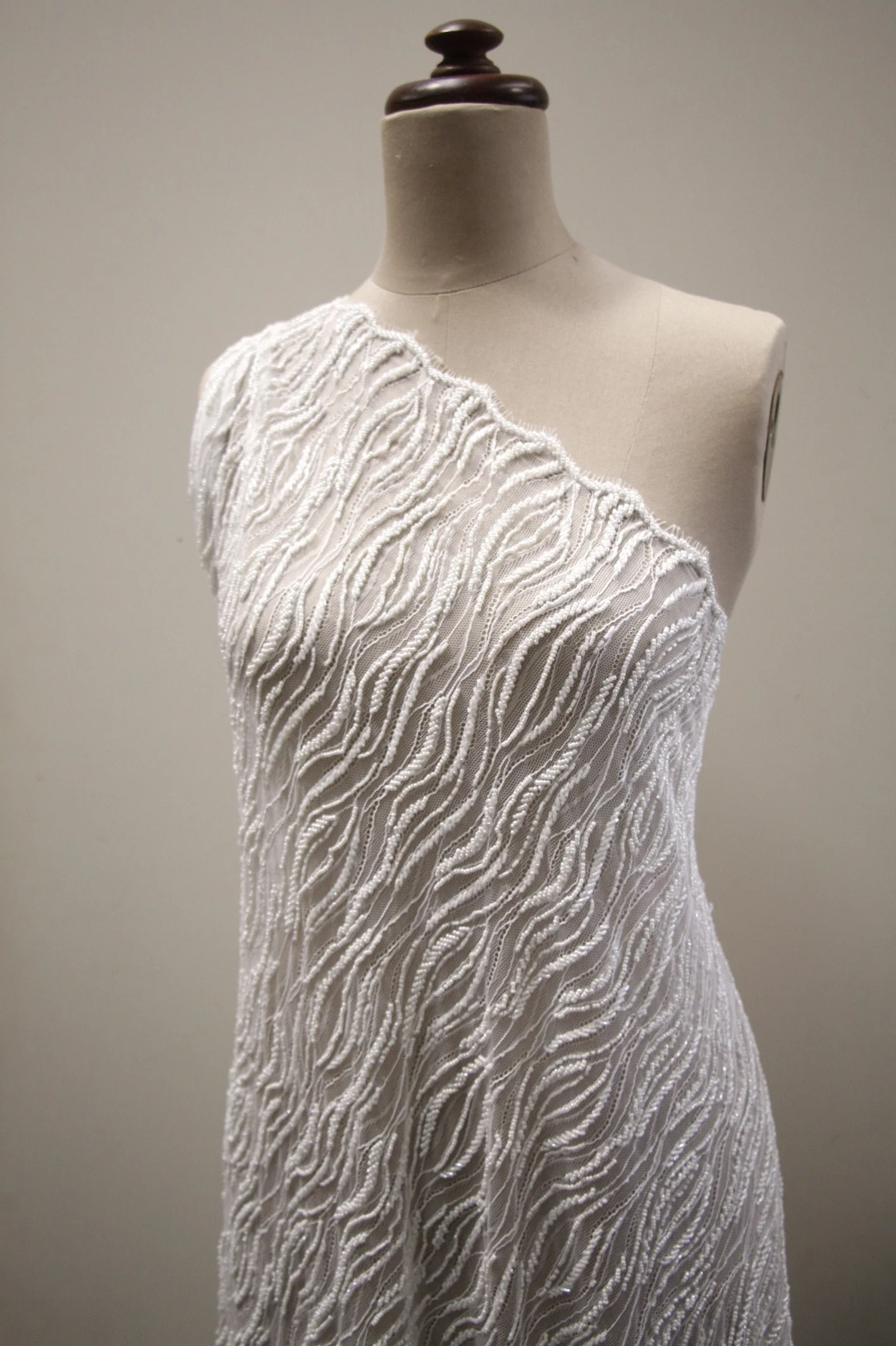 Mila Beaded Tulle - Natural (Ivory) - Image 6