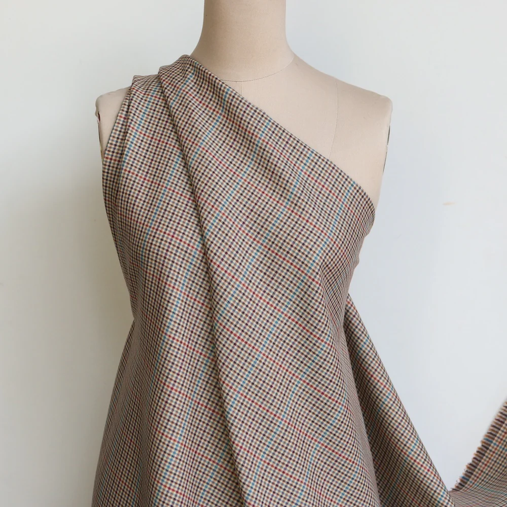 Mila Toffee Check Houndstooth - Image 5