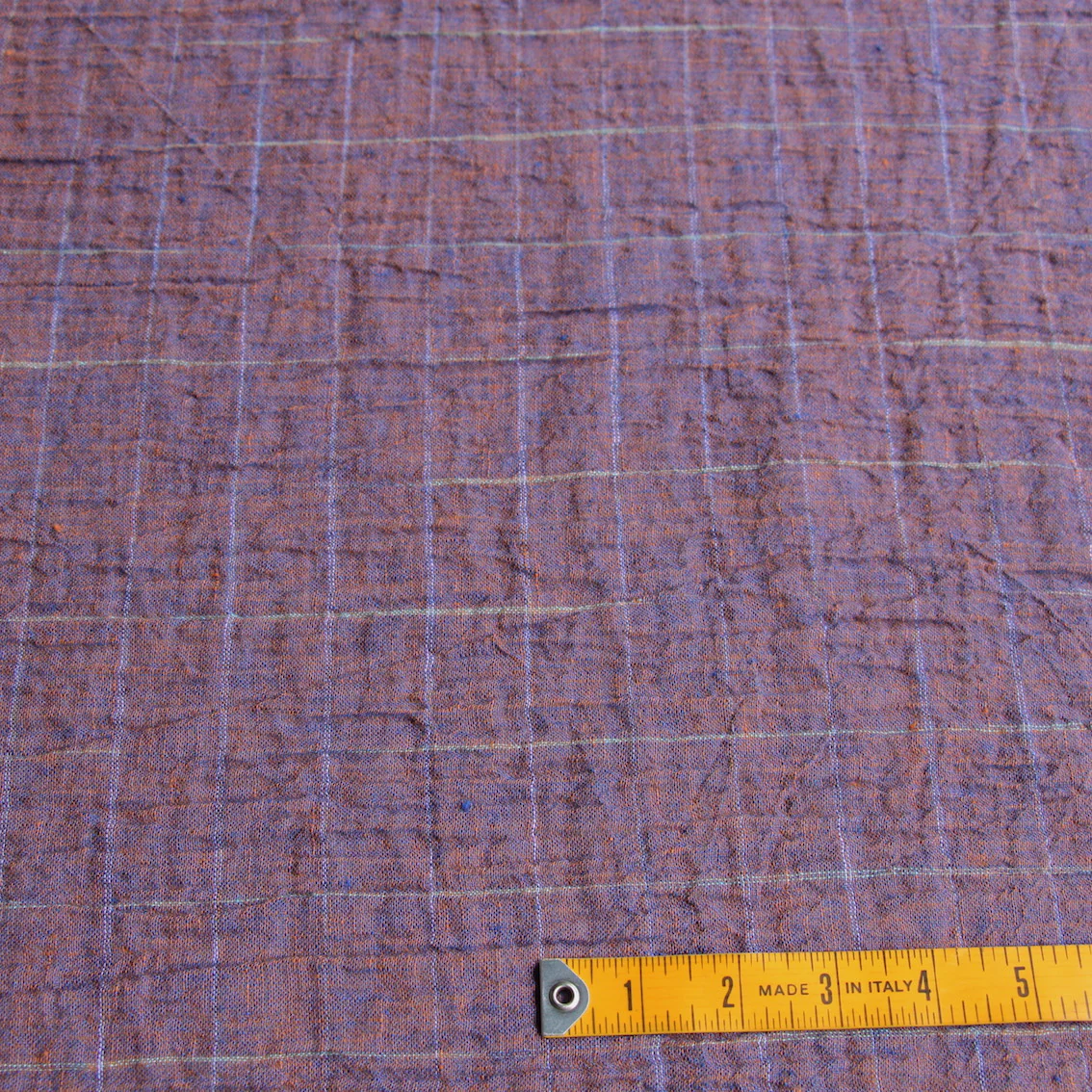 Milos Rust Crinkle Linen - Image 3