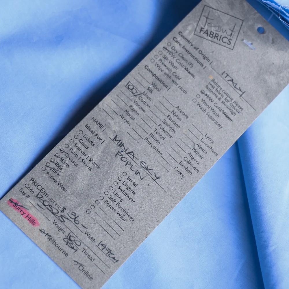 Mina Sky Cotton Poplin - Image 3
