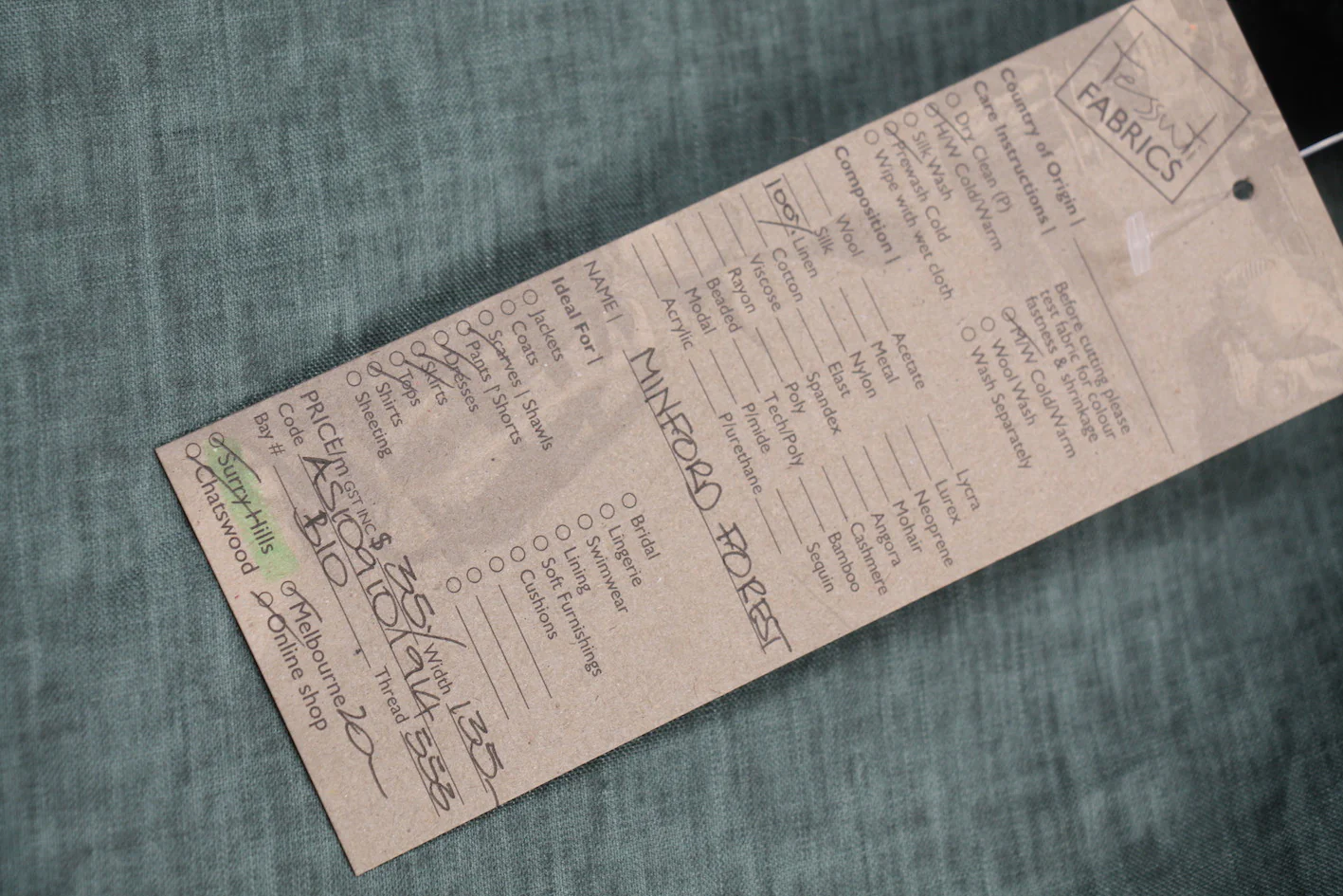 Minford Forest Hanky Linen - Image 4
