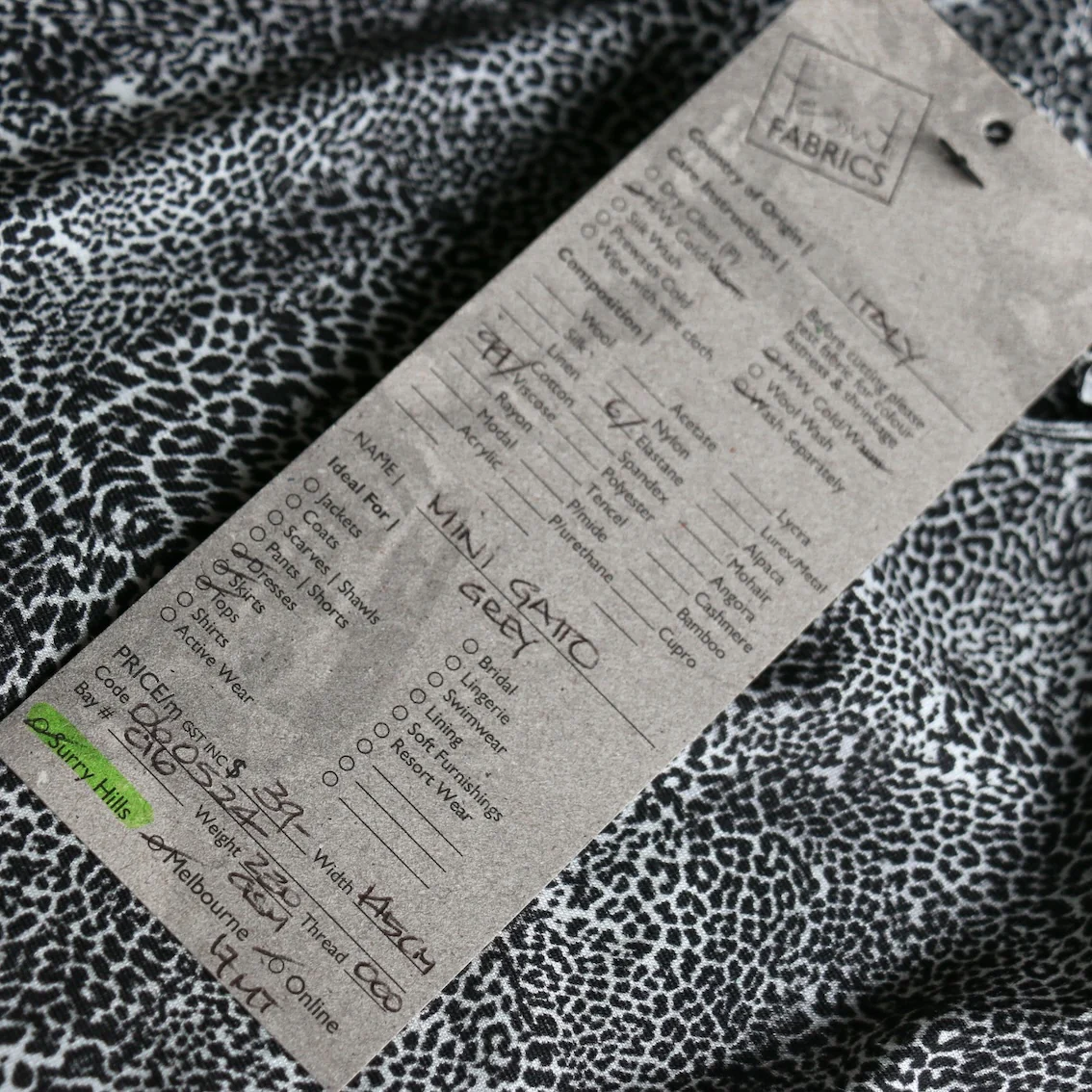 Mini Gatto Grey Jersey - Image 3