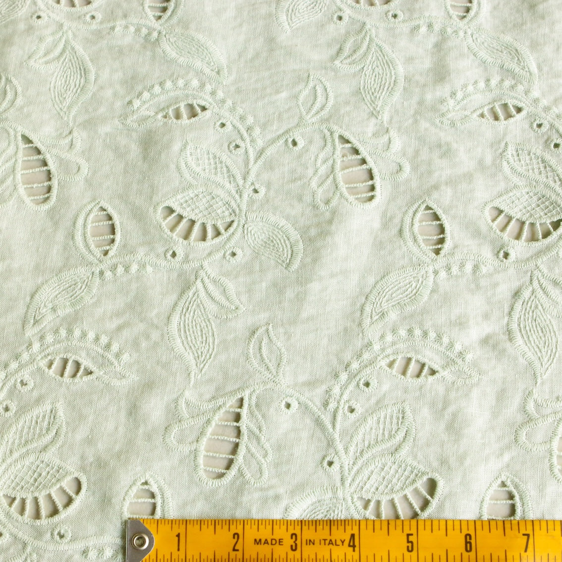Mint Belle Embroidered Linen - Image 3
