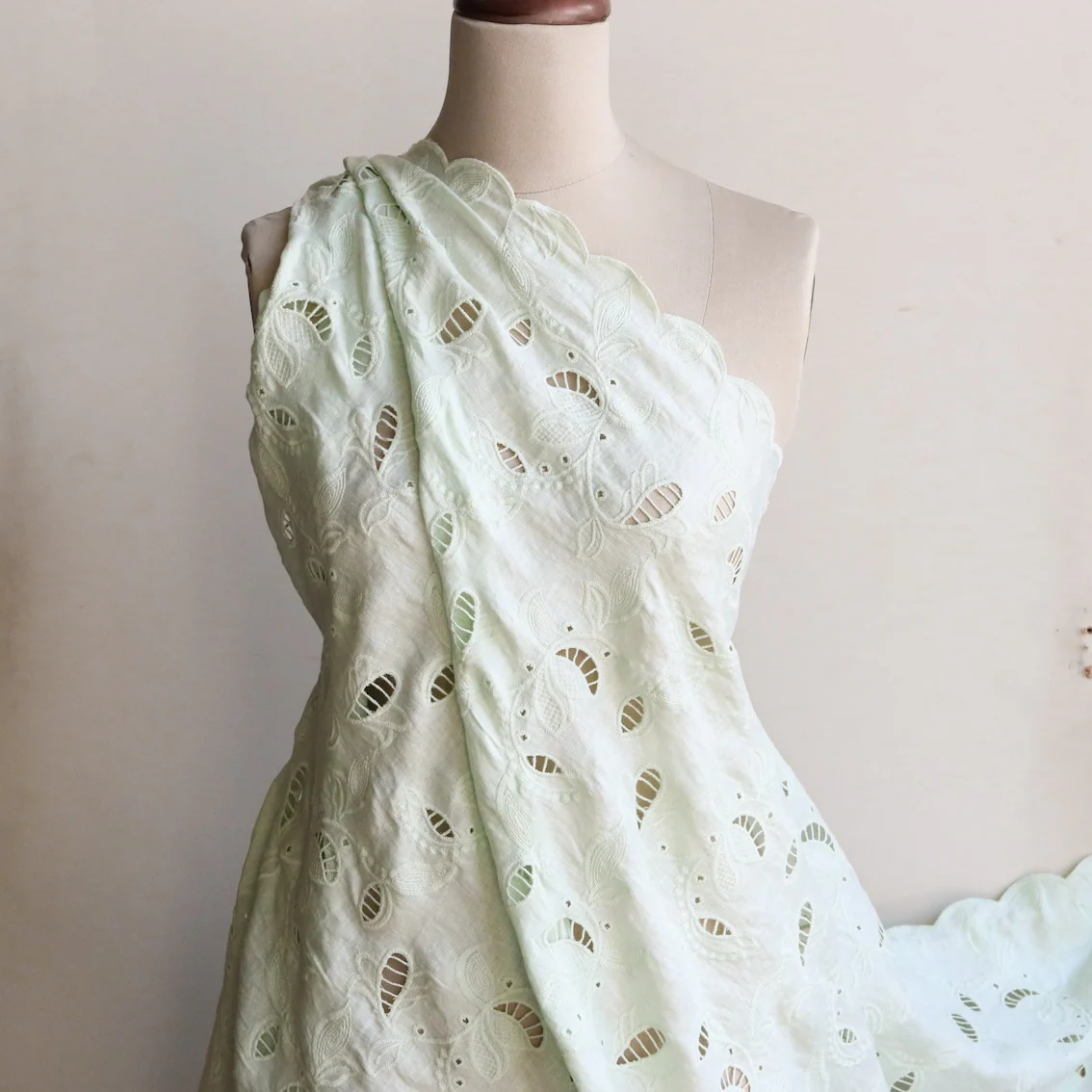 Mint Belle Embroidered Linen - Image 5