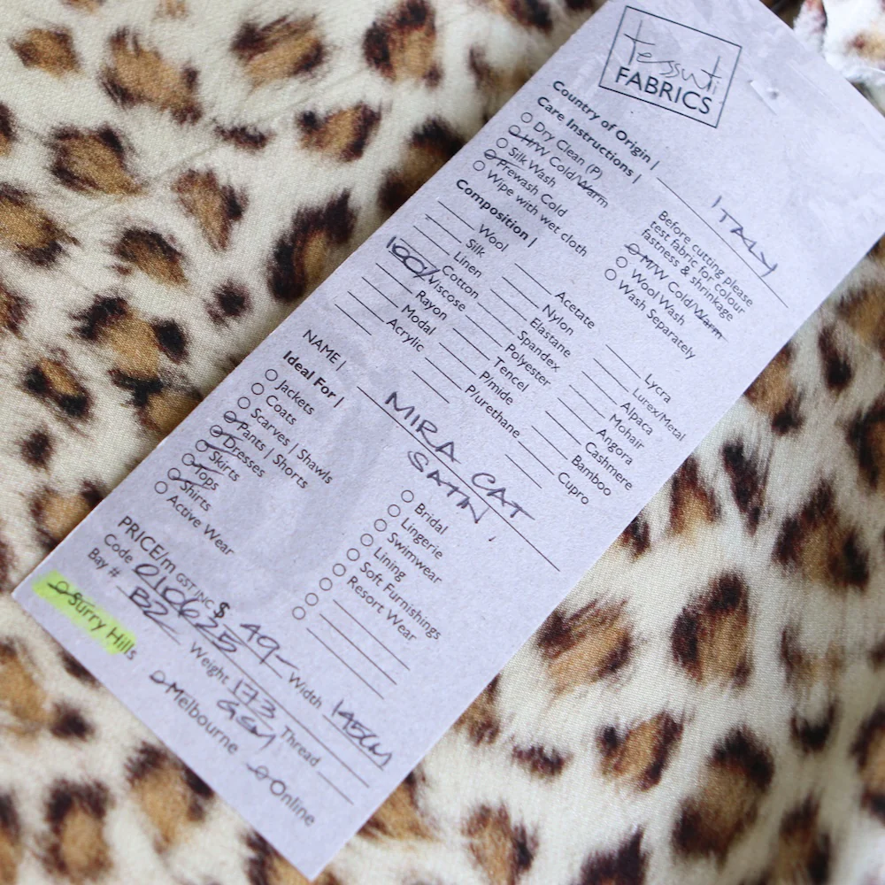 Mira Cat Viscose Satin - Image 5