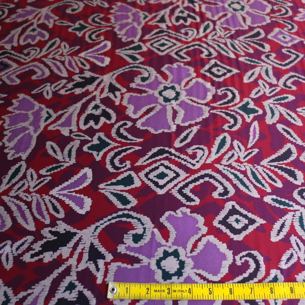 Mirabelle Magenta Silk Satin - Image 3