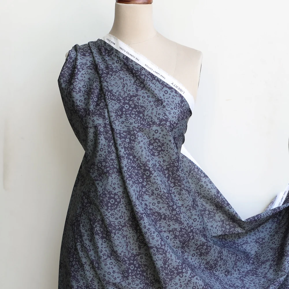 Mirabelle Mono Blue/Navy - Liberty Tana Lawn™ - Image 4