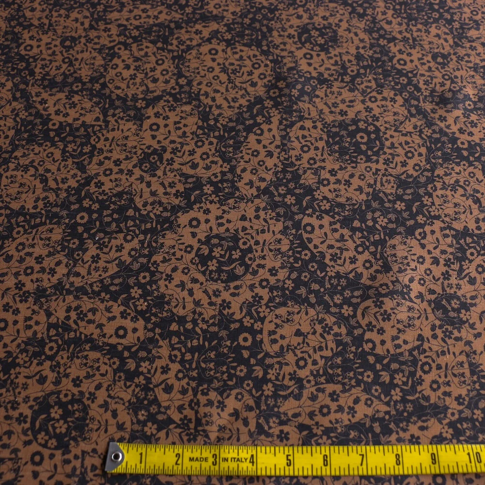 Mirabelle Mono Chocolate - Liberty Sycamore Linen - Image 3