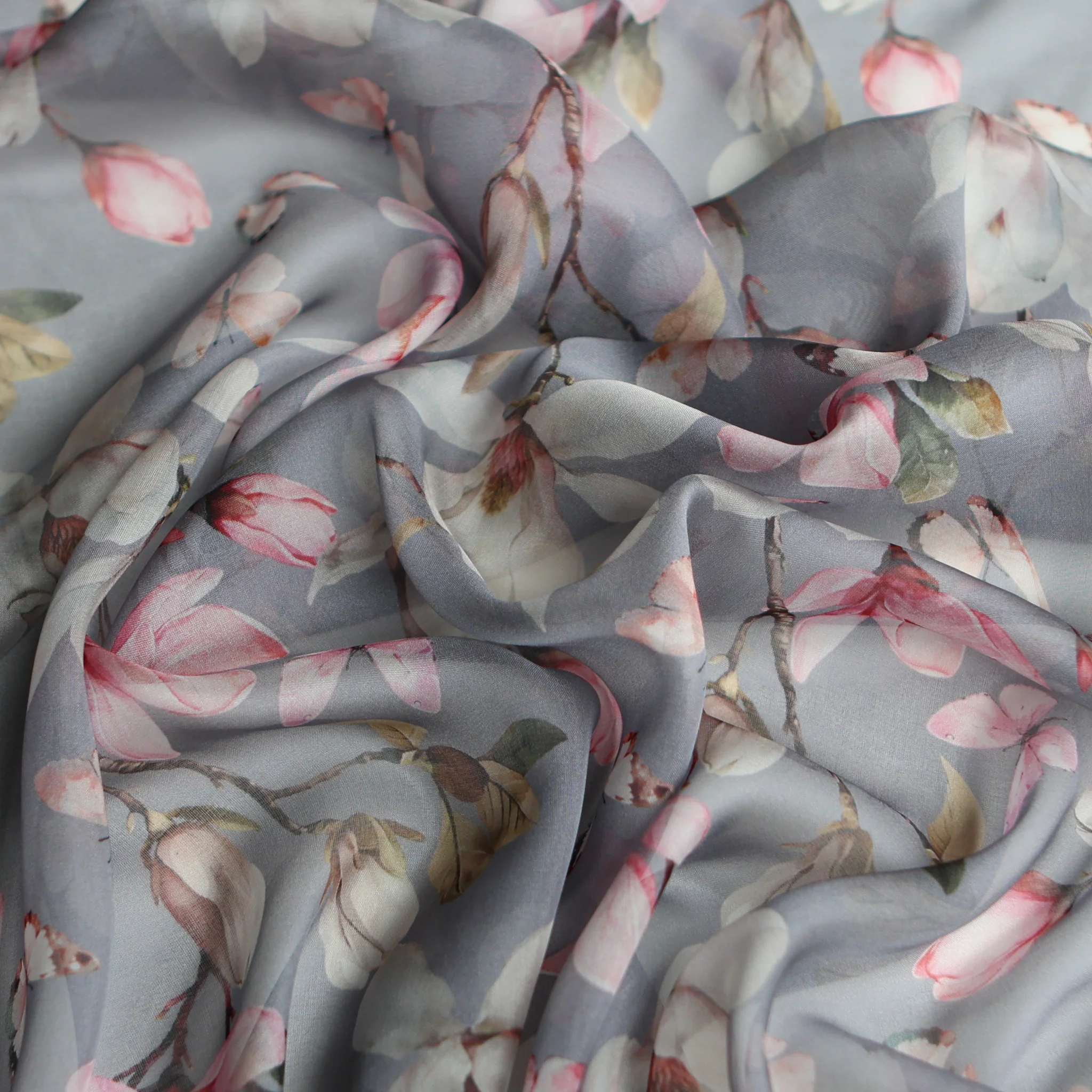 Misty Fleur Silk Chiffon - Image 2