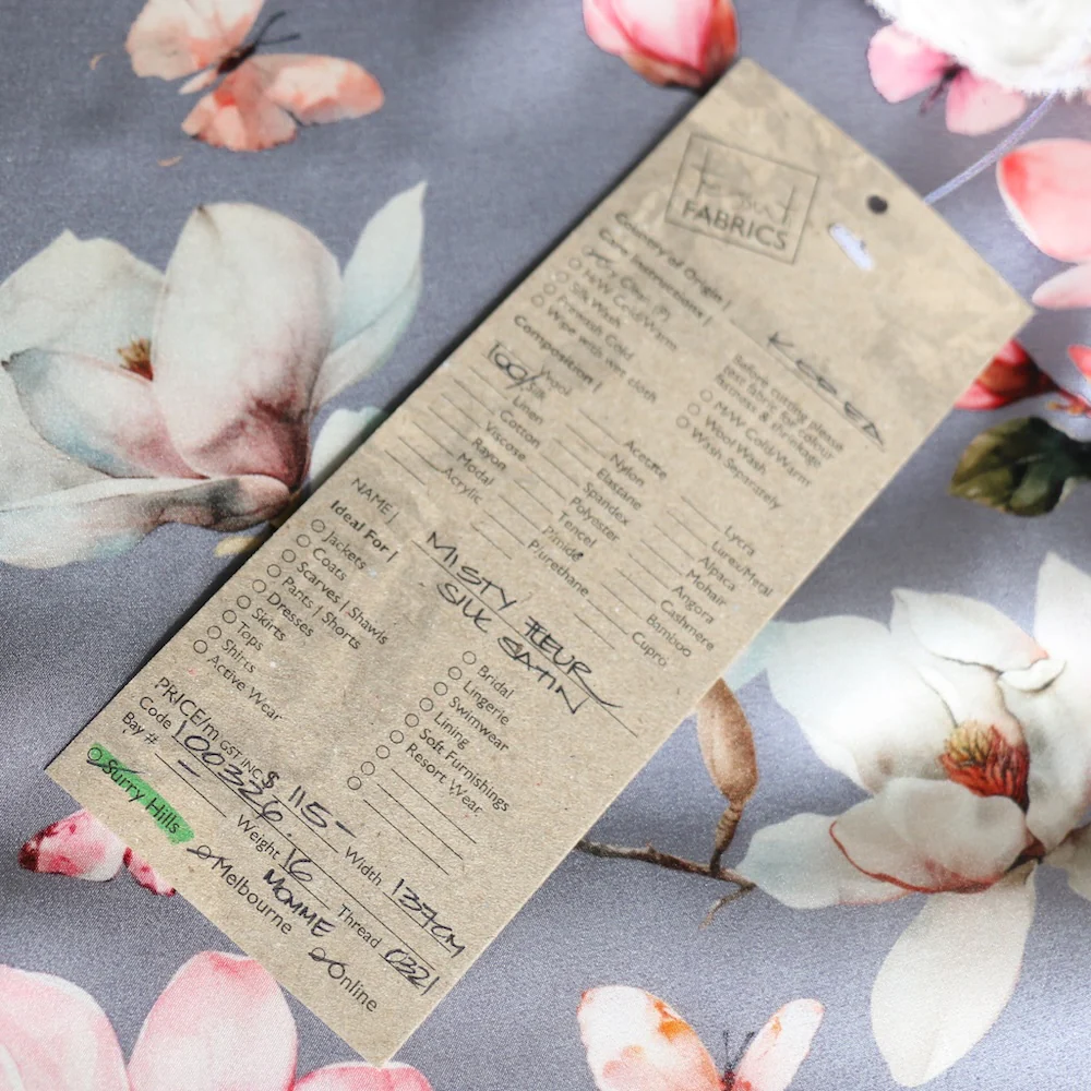 Misty Fleur Silk Satin - Image 4