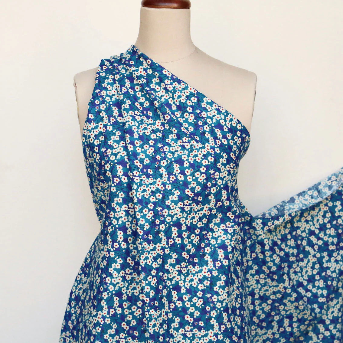 Mitsi Aqua Augusta Linen/Cotton - Image 6