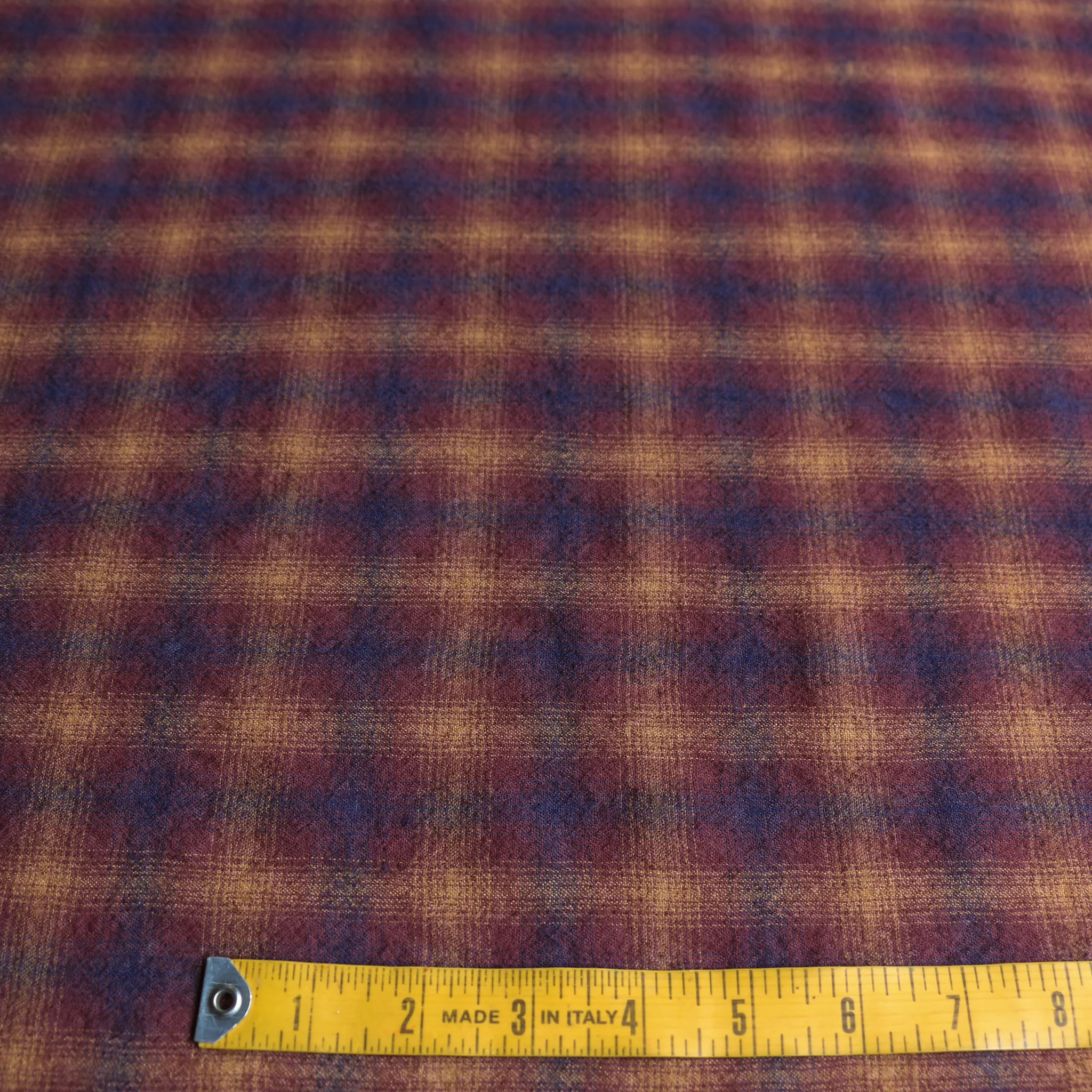 Miyuki Brown Wool Gauze Tartan - Image 3